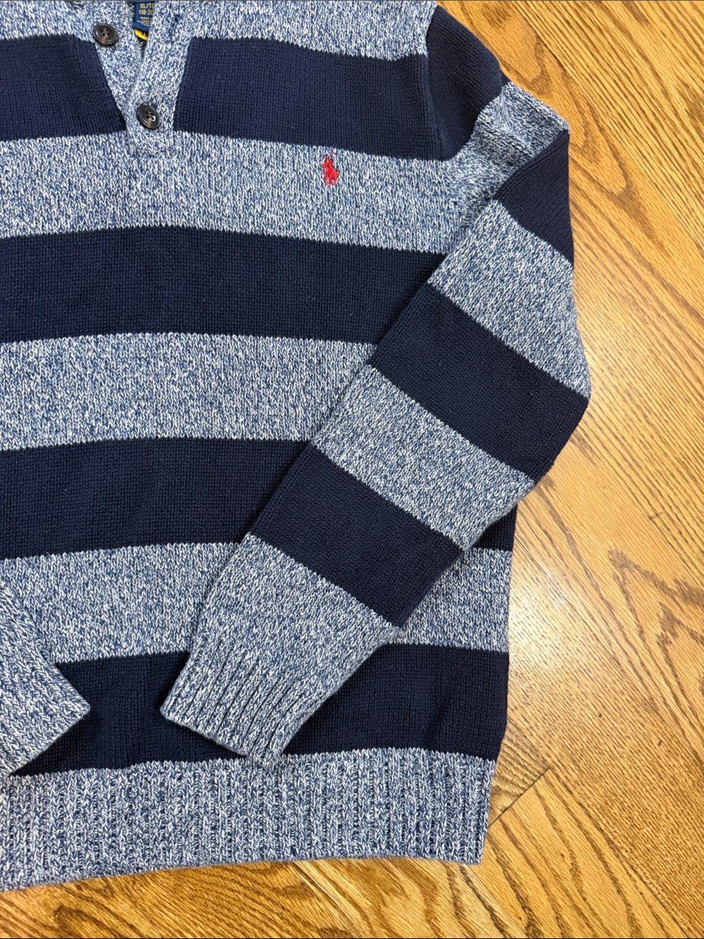 Boy’s Ralph Lauren Quarter Zip Sweater. Size XL. Like New Condition. - Picture 6 of 12